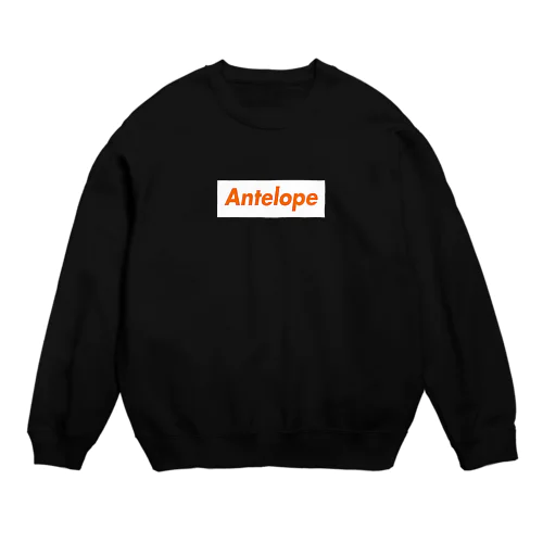 Antelope White BOX ロゴ Crew Neck Sweatshirt