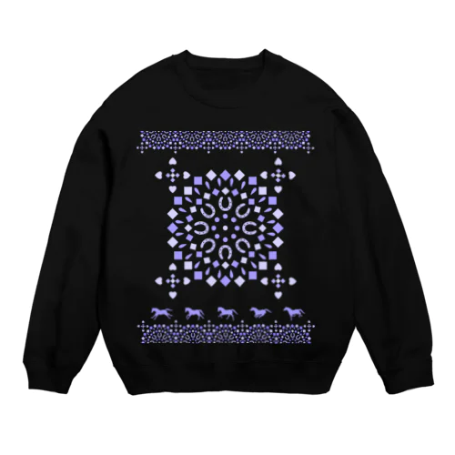 モロッカン駈歩紫 Crew Neck Sweatshirt