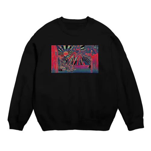 浮世絵日本橋 Crew Neck Sweatshirt