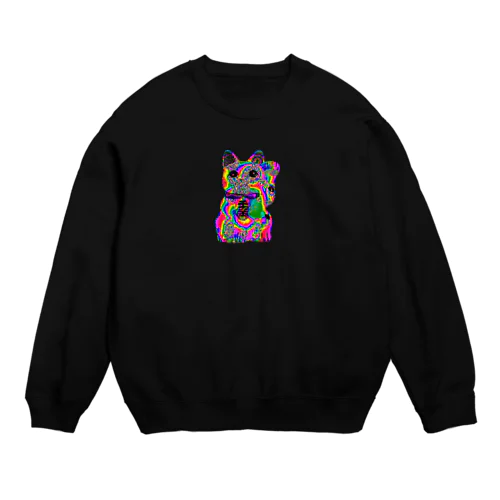 ドット招き猫 Crew Neck Sweatshirt