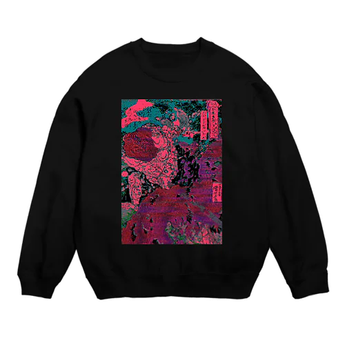 GLITCH-武者UKIYOE Crew Neck Sweatshirt