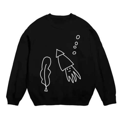 (　´・ω・｀　)すくうぃっど Crew Neck Sweatshirt