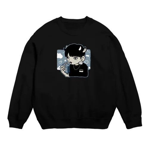 うしうし Crew Neck Sweatshirt