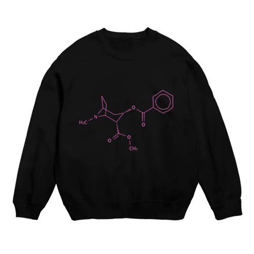 コカインの分子構造 Crew Neck Sweatshirt