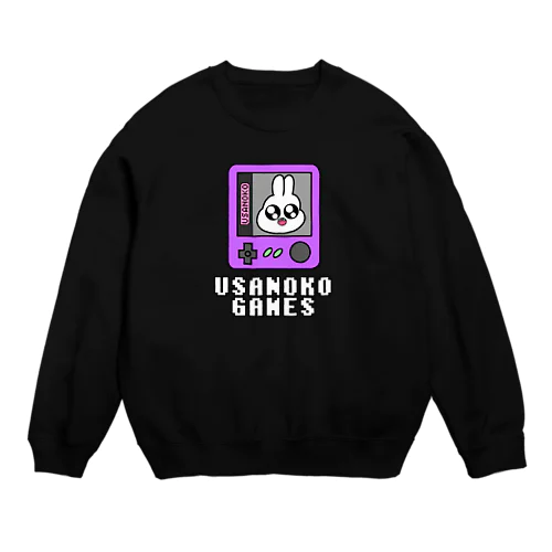 うさのこGAMEロゴ Crew Neck Sweatshirt