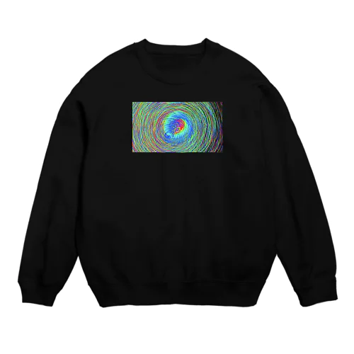 ぐるぐるデザイン Crew Neck Sweatshirt