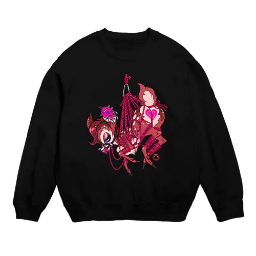 吊り緊縛バンビ２ Crew Neck Sweatshirt