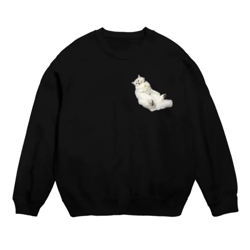 とろけるねこさま Crew Neck Sweatshirt