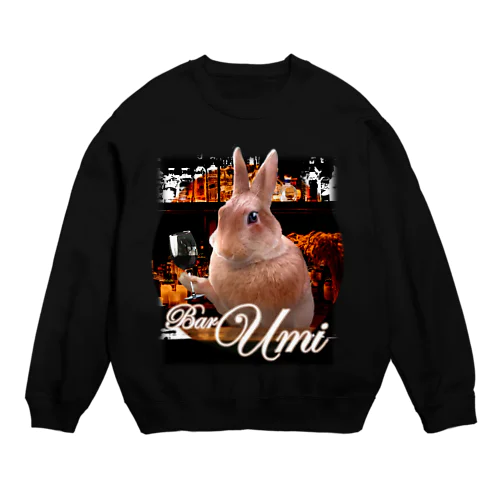 マダムうさぎ-うさぎのうみ Crew Neck Sweatshirt