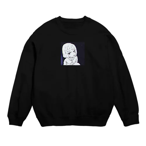 暇しちゃってるガール Crew Neck Sweatshirt