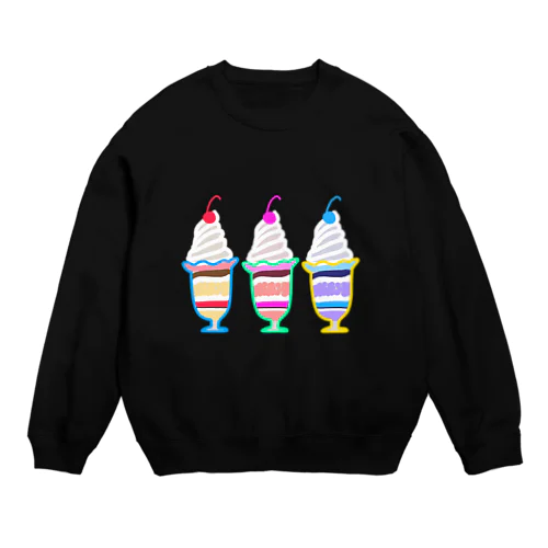 まずそうなパフェ Crew Neck Sweatshirt