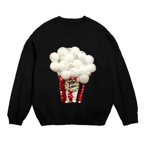 キラキラポップコーン！！レッド Crew Neck Sweatshirt