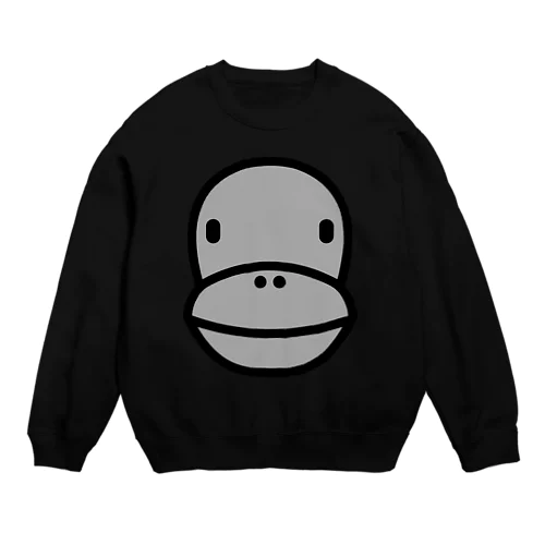 Gorilla Face Crew Neck Sweatshirt