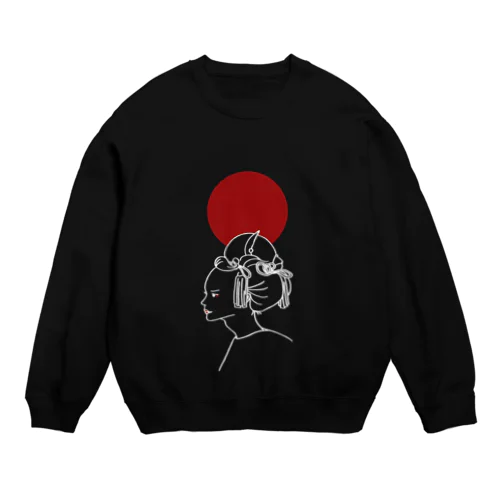 NIPPON?(white) Crew Neck Sweatshirt