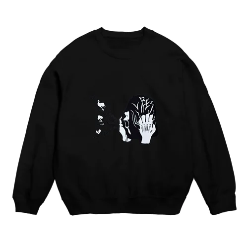 peace ROCK love Crew Neck Sweatshirt