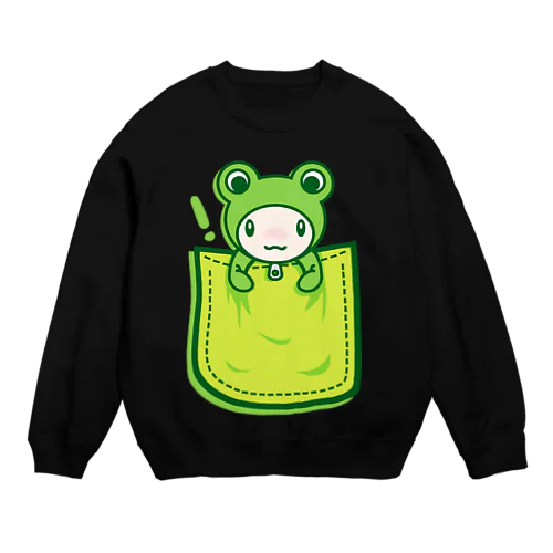Frog_in_the_Pocket Crew Neck Sweatshirt