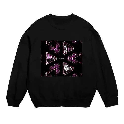 ジュエリー＊アート＊黒紅色 Crew Neck Sweatshirt