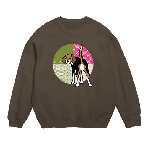 和柄びーぐる Crew Neck Sweatshirt