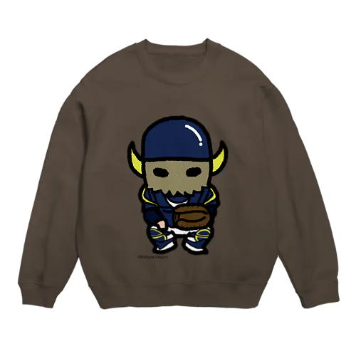 野球 宇宙女房 神楽こはな Crew Neck Sweatshirt