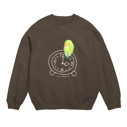 ３時のコザクラインコ Crew Neck Sweatshirt