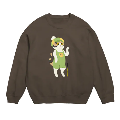 ネコがきてみた♬ 01-1.歌のおねえさん Crew Neck Sweatshirt