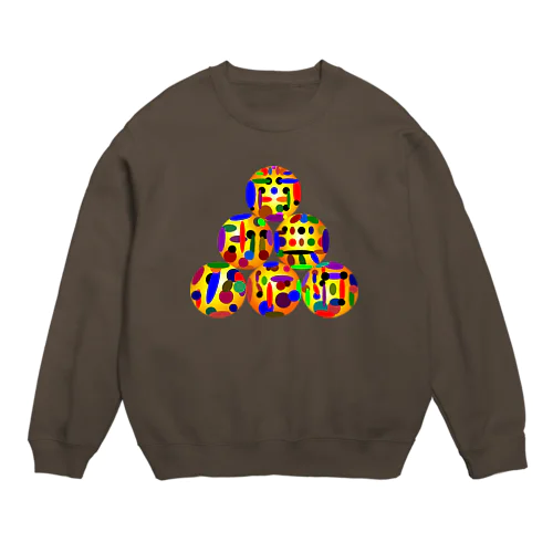 〇文字『南無阿弥陀仏h.t.』 Crew Neck Sweatshirt
