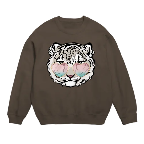 Snow Leopard Crew Neck Sweatshirt