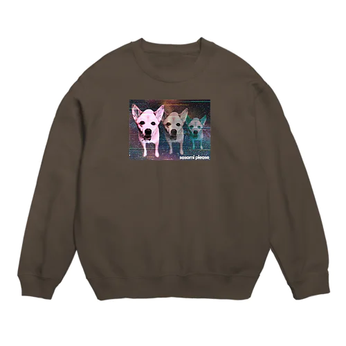 sasami おねだり犬 Crew Neck Sweatshirt