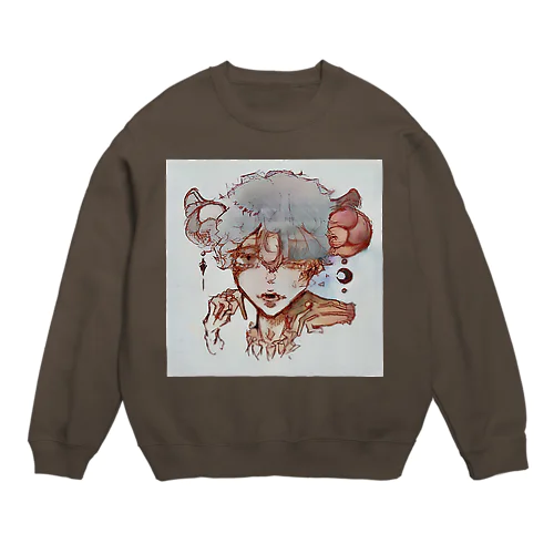 鬼を宿す羊 Crew Neck Sweatshirt