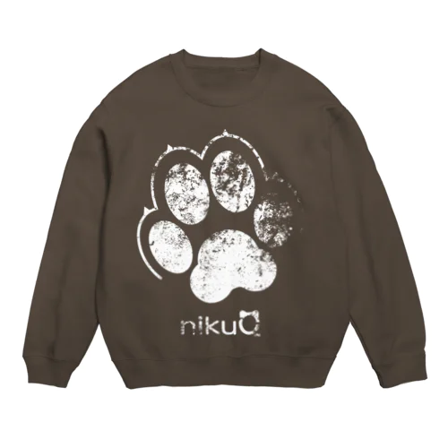 肉球をモチーフにしたオリジナルブランド「nikuQ」（犬タイプ）です Crew Neck Sweatshirt