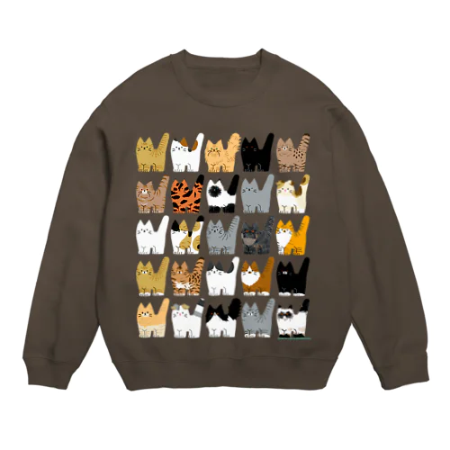 猫まみれ/KOTETSU Cats Crew Neck Sweatshirt