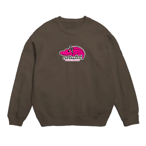 ワニくん ピンク 0624 WANIGATOR ロゴ Crew Neck Sweatshirt