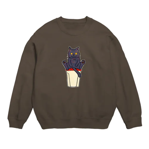 ゴミ捨て場のカラス対策 Crew Neck Sweatshirt