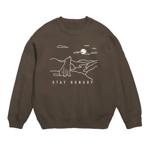 子どもオオカミの遠吠え Crew Neck Sweatshirt