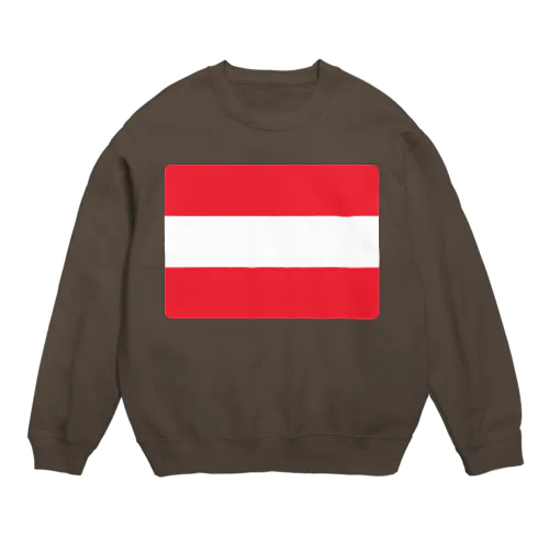 オーストリアの国旗 Crew Neck Sweatshirt