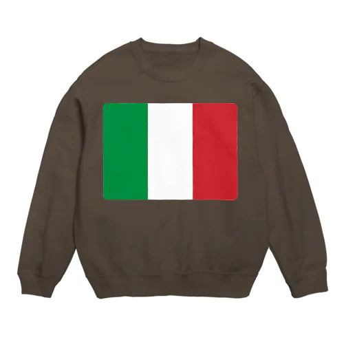 イタリアの国旗 Crew Neck Sweatshirt