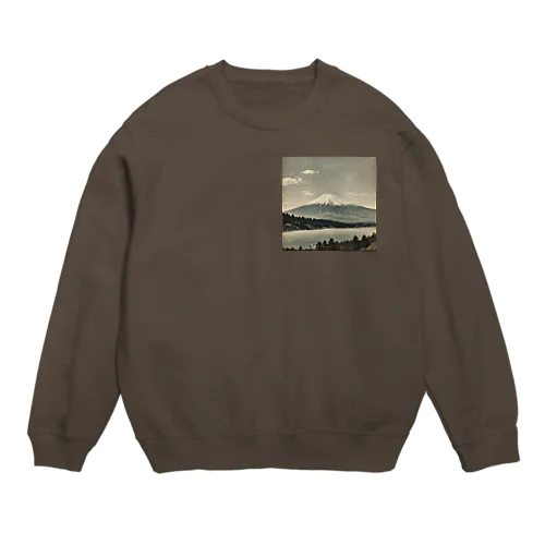 古風な富士山 Crew Neck Sweatshirt