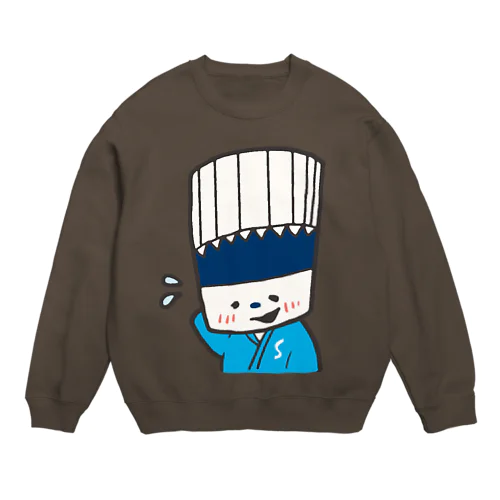 そうめん侍「えへ...」 Crew Neck Sweatshirt