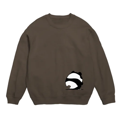 しゃがみパンダ Crew Neck Sweatshirt