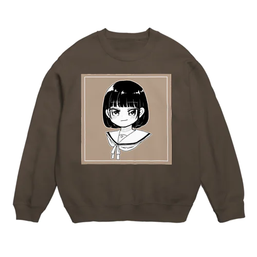 -ｾｰﾗｰ服ちゃん- Crew Neck Sweatshirt