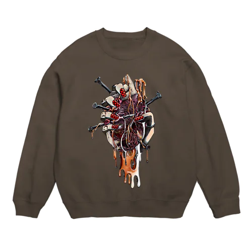 ハートは釘付け Crew Neck Sweatshirt