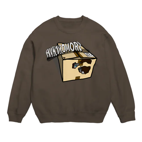 ダンボールの中のギン Crew Neck Sweatshirt