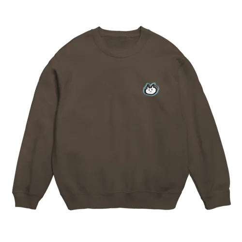 覇気を放つねこさん Crew Neck Sweatshirt