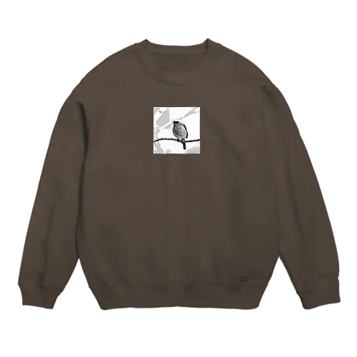 ジョウビタキ Crew Neck Sweatshirt