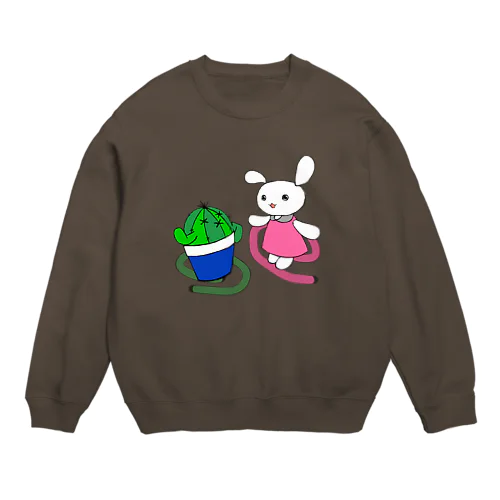 カクうさ Crew Neck Sweatshirt