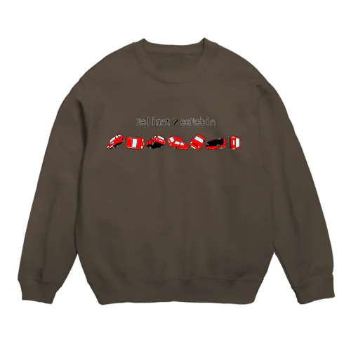 赤　Reliant 7coRobin 文字周り白 Crew Neck Sweatshirt