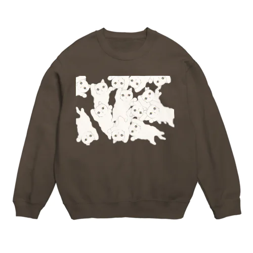 猫まみれ Crew Neck Sweatshirt