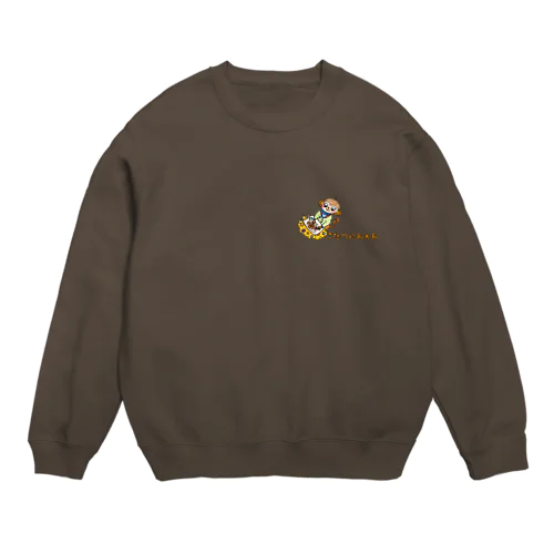 こたつにみかん Crew Neck Sweatshirt