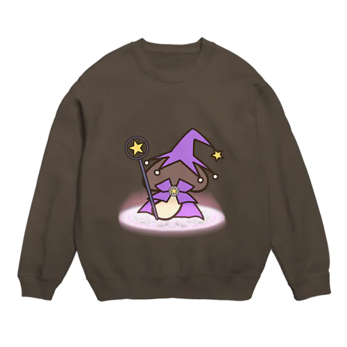 ほし☆しいたけ（パープル） Crew Neck Sweatshirt