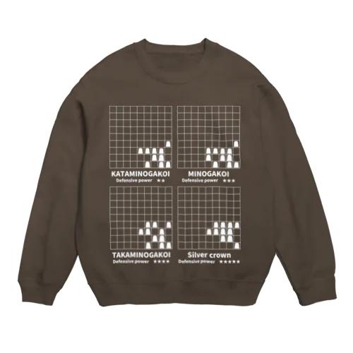 振り飛車党美濃囲い Crew Neck Sweatshirt